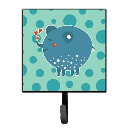 Carolines Treasures Blue Elephant Leash or Key Holder BB6733SH4